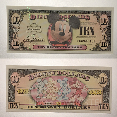 10ドル紙幣：ミッキーデザイン