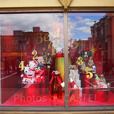 2018年のクリスマスショーウィンドー