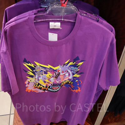 2023ハロウィンポケモングッズ/ポケモンTシャツ（パープル）