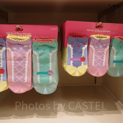 ソックス3足組：白雪姫、ラプンツェル、アリエル