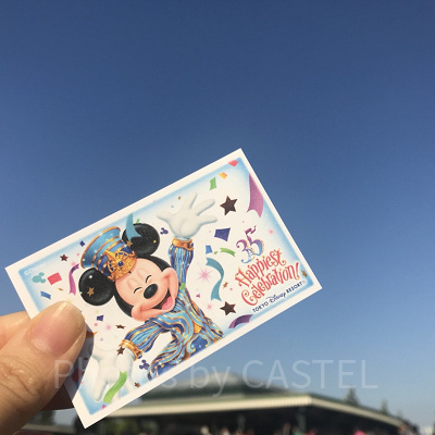 35周年の紙チケットデザイン