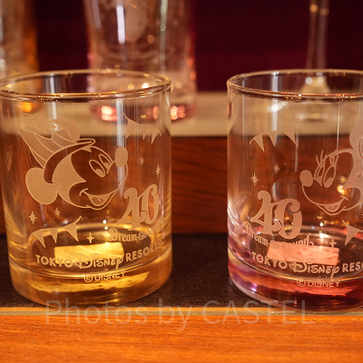 40周年のロックグラス(ミッキー・ミニー)