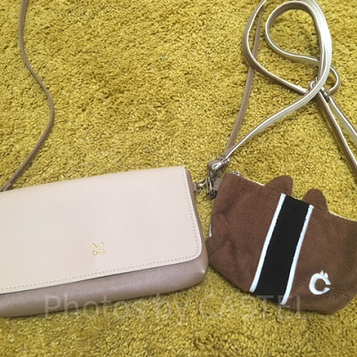 スマホも入るお財布代わりに使えるポーチ