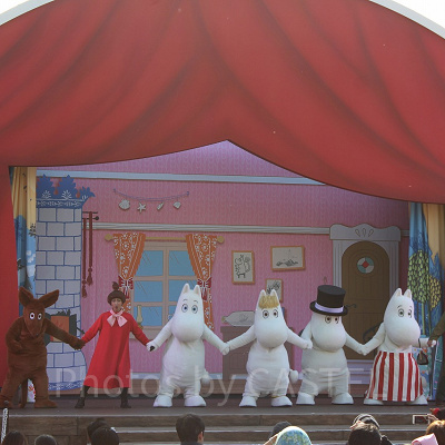 ムーミンと仲間たちが登場するショー