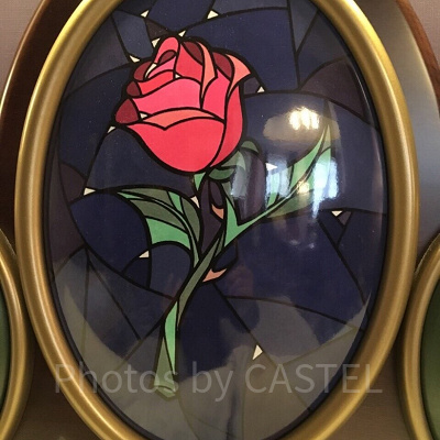 呪いの象徴バラは美女と野獣のシンボルのようになっている。