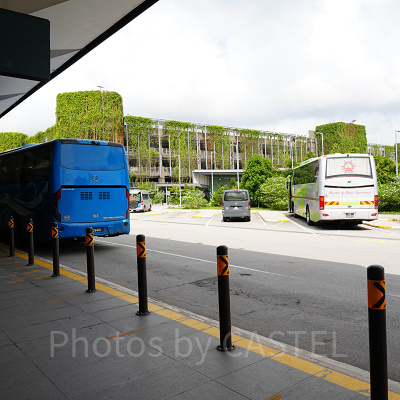 シンガポール動物園へのアクセス：シンガポール動物園前のバスロータリー