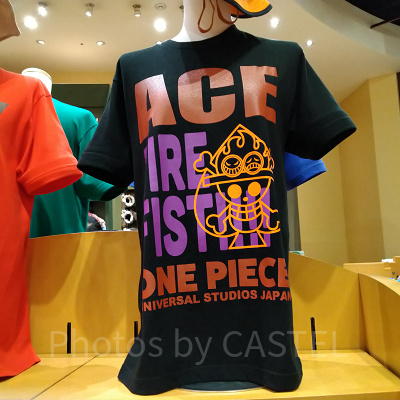 エースのロゴ入りTシャツ「ファイヤーフィスト」