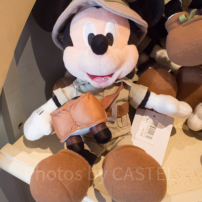 冒険家ミッキーぬいぐるみ