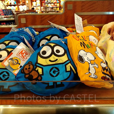 ミニオンの総柄エコバック（収納した状態）