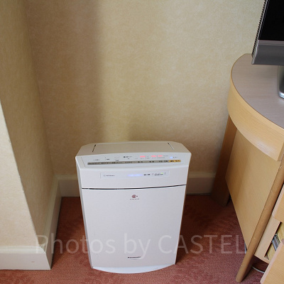 加湿機能つき空気清浄機を全室に完備