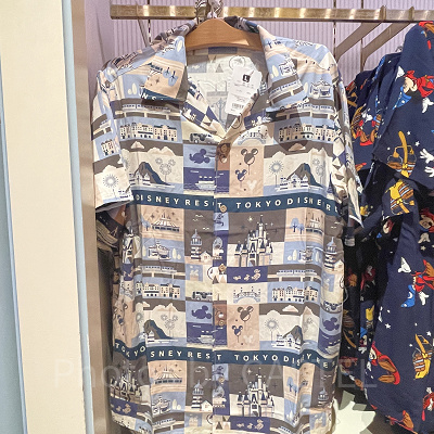 東京ディズニーリゾートアイコンのアロハシャツ