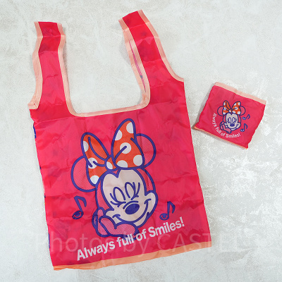 ディズニーガチャガチャのエコバッグ：ミニー