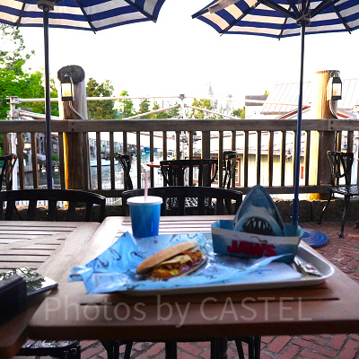 アミティ・ランディング・レストラン：テラス席