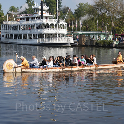 カリフォルニアアナハイムディズニーのアトラクション：デイビー・クロケットのカヌー探検
