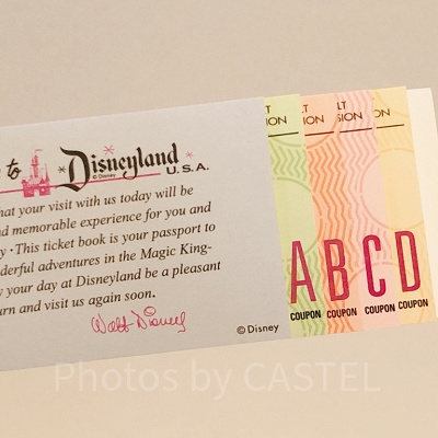 アナハイムディズニーランド復刻チケットブック
