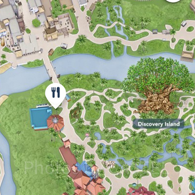 アニマルキングダムのマップ