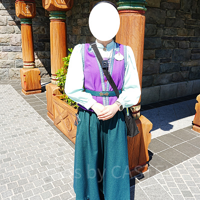 アナとエルサのフローズンジャーニーのキャストコスチューム