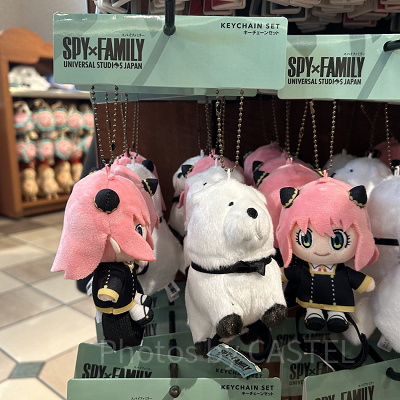 アーニャ&ボンド肩乗せマスコットキーチェーンセット（USJ×スパイファミリーグッズ）