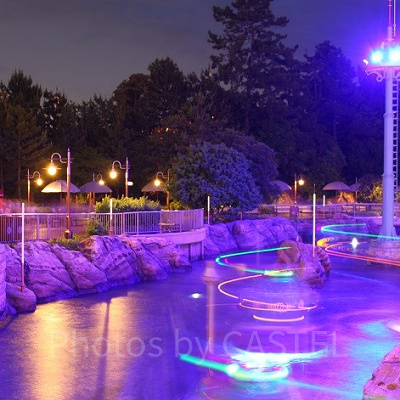 アクアトピア夜のライトアップ