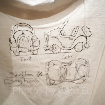 鉛筆スケッチTシャツ裏