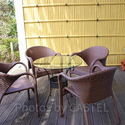 ユーラシアスイートのバルコニー