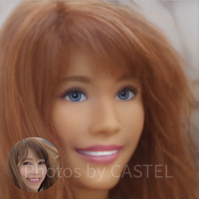 バービー風の加工