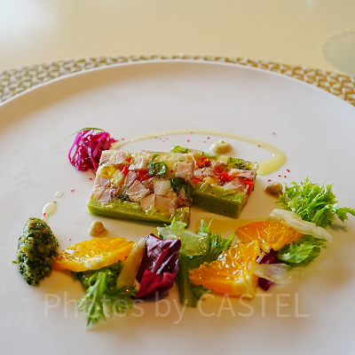 ベッラヴィスタ・ラウンジのコース料理（前菜）