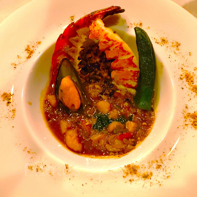 ブルーバイユー・レストラン：クレオール料理「ガンボ」のシーフード仕立て