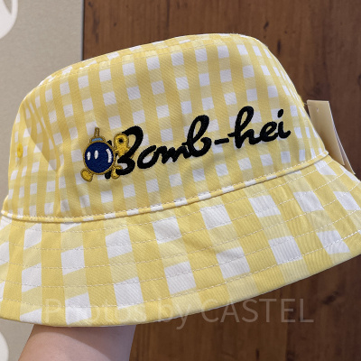 ボムヘイのギンガムチェックバケットハット