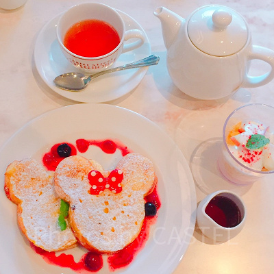 朝食限定♡ミッキーシェイプのフレンチトースト