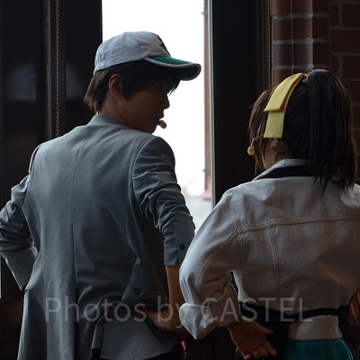 テラスにもキャラクターが登場！／名探偵コナンミステリー・レストラン2023