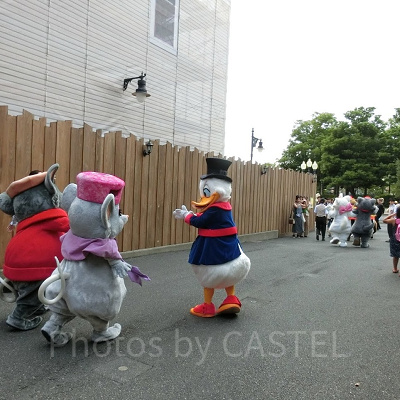 グリーティングしに出てきたキャラクターたち