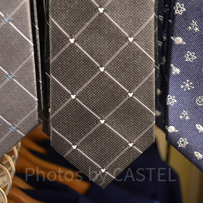 チェックネクタイ①（黒）