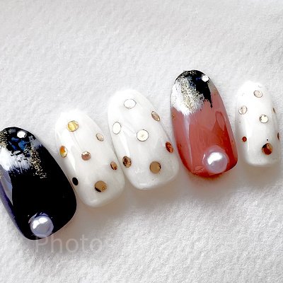 チップとデールモチーフネイル