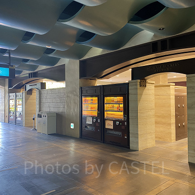 「東京ディズニーシー・ステーション」券売機横のコインロッカー（パーク外）