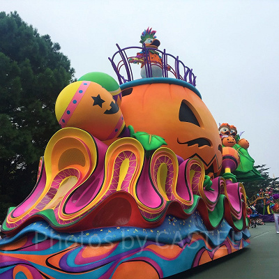 カラフルなかぼちゃのフロート