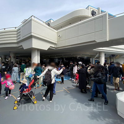 ディズニーランドの混雑状況（2022年4月2日撮影）