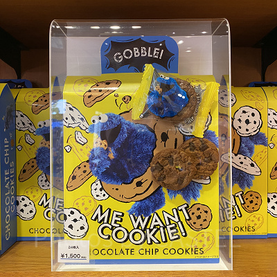 クッキーモンスターのチョコチップクッキー