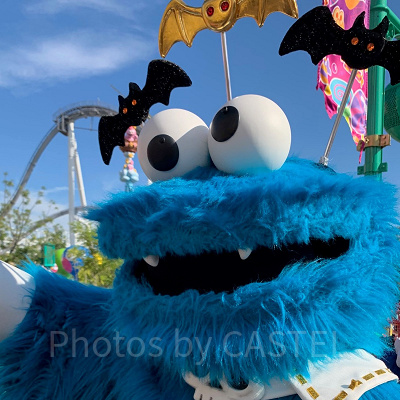 ハロウィン仮装のクッキーモンスター