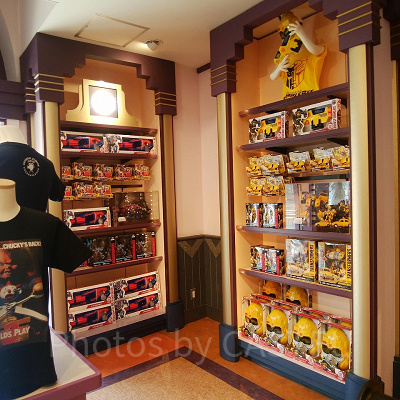 映画『トランスフォーマー』グッズを販売しているコーナー／USJルスタジオセレクト