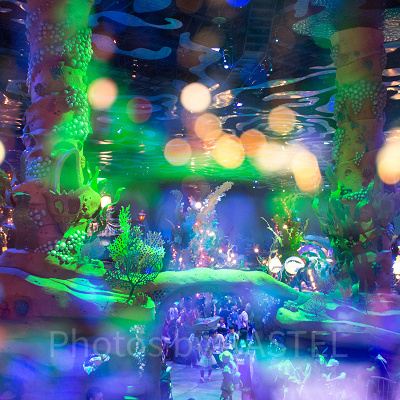 悪天候の日は混雑するエリア