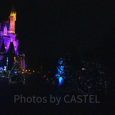 アナと雪の女王フロート前のダンサー