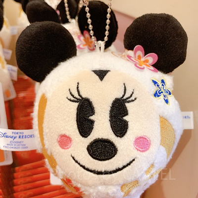 だるまミニーぬいぐるみバッジ