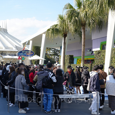 12月ディズニーランド混雑レポ：アトラクションの待ち時間