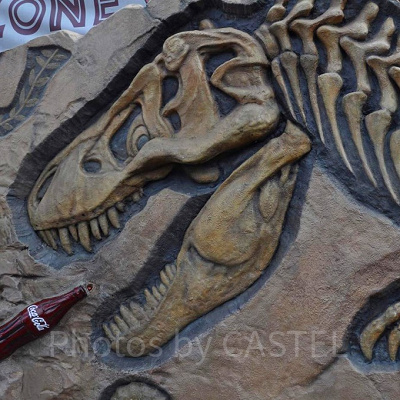 ジュラシック・パークエリアの装飾／USJ