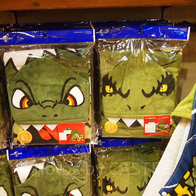 恐竜なりきりフード付きタオル