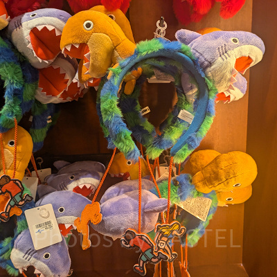 恐竜&ジョーズのぬいぐるみカチューシャ