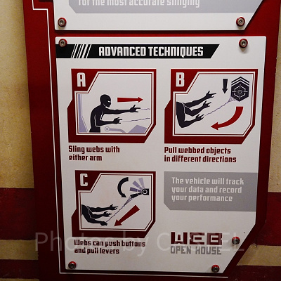 ディズニーカルフォルニアアドベンチャーのアトラクション：ウェブ・スリンガーズ：スパイダーマン・アドベンチャー