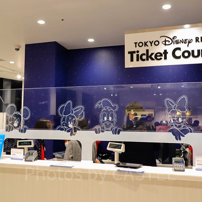 ディズニーフラッグシップ東京のチケットカウンター