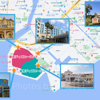 ディズニーホテルマップ